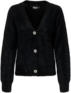Only Onlella Piumo L/S CC Knt – Women's Suter Cricen Cardigan (Pack of 1)