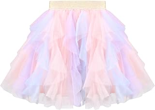 Sunny Fashion Girls Skirt Navy Blue Pearl Stars Sparkling Tutu Dance 4-12 Years