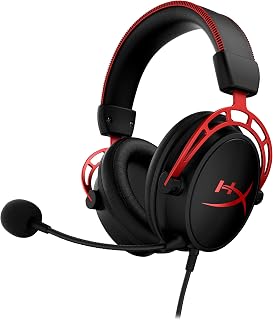 HyperX Cloud Alpha – Gaming Headset with In-line volume control | Competitive gaming, double chamber driver, reduced distortion, balanced audio playback