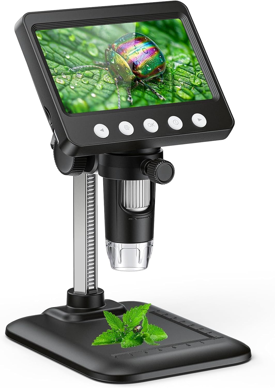4.3" Digital Microscope for Adults, SKYEAR Coin Microscope 1000X Magnification w