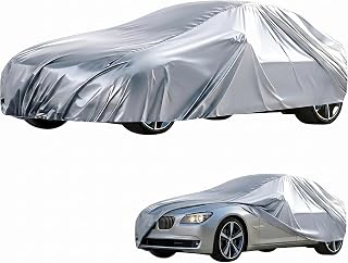 Car Cover, Car Covers For Outside Storage, Car Cover Waterproof All Weather Universal Car Cover For Indoor And Outdoor Use For Saloon