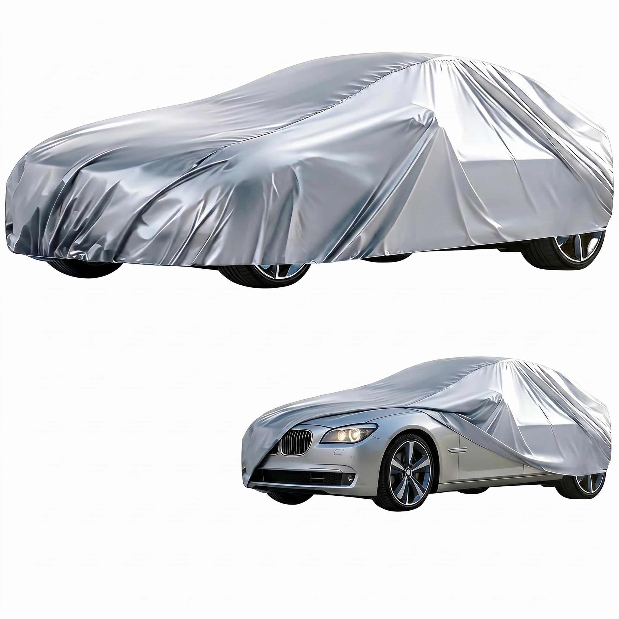 Car Cover, Car Covers For Outside Storage, Car Cover Waterproof All Weather Univ