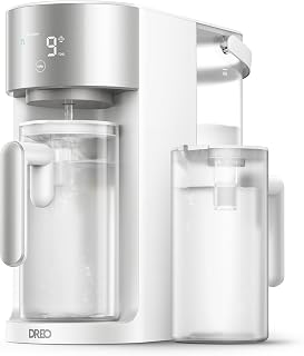 DREO Reverse Osmosis Water Filter Countertop, RO Filtration System, 3:1 Pure to Drain, TDS & Filter Life & 2 Autofill Pitchers, Install-Free, Self-Cleaning Water Purifier, RO Water Filter