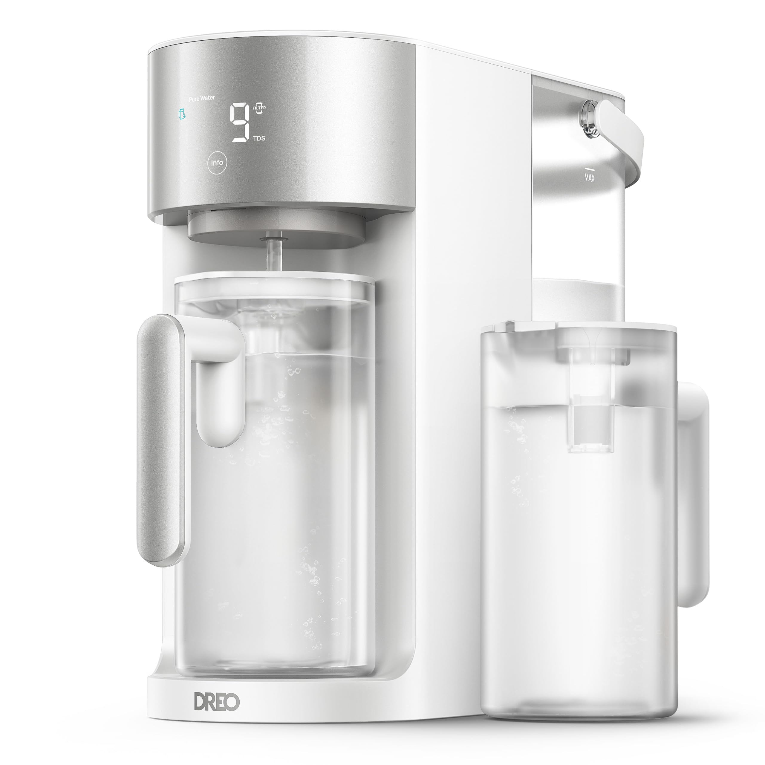 DREO Reverse Osmosis Water Filter Countertop, RO Filtration System, 3:1 Pure to 
