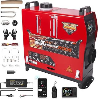 maXpeedingrods 5-8KW 12/24V/110V Diesel Heater，w/Bluetooth App Control | All-in-one, with Adapter, Automatic Altitude Adjustment, for Campers Camping RV Boat Trailer Van