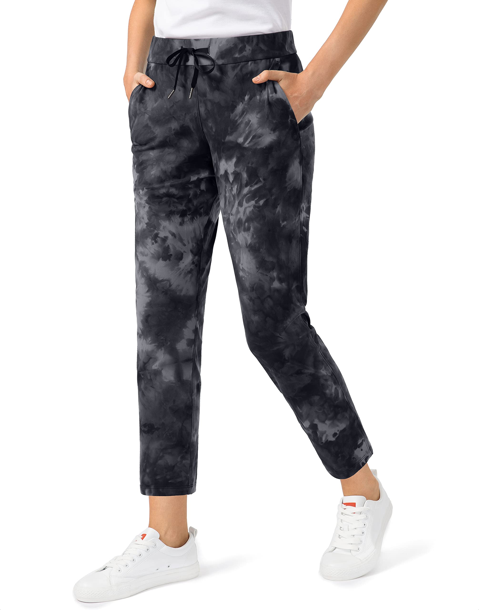 G Gradual Women's Pants with Deep Pockets 7/8 Stretch Ankle Sweatpants | Golf, A