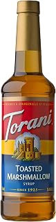 Torani TOASTED MARSHMALLOW PET 750 ML | Sweeten & Add Decadent Flavoring to Café-Style Drinks & Desserts | Made with Pure Cane Sugar | Coffee Bar Essentials