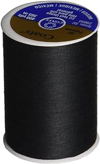 COATS & CLARK 230A-2 Dual Duty All-Purpose Thread, 400 Yards/1 Spool of Yarn, Black