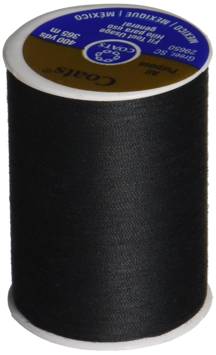 COATS & CLARK 230A-2 Dual Duty All-Purpose Thread, 400 Yards/1 Spool of Yarn, Bl