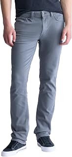 Buffalo David Bitton Mens Non-Denim Straight Leg Six French Terry Pants with Cotton Blend Stretchjeans