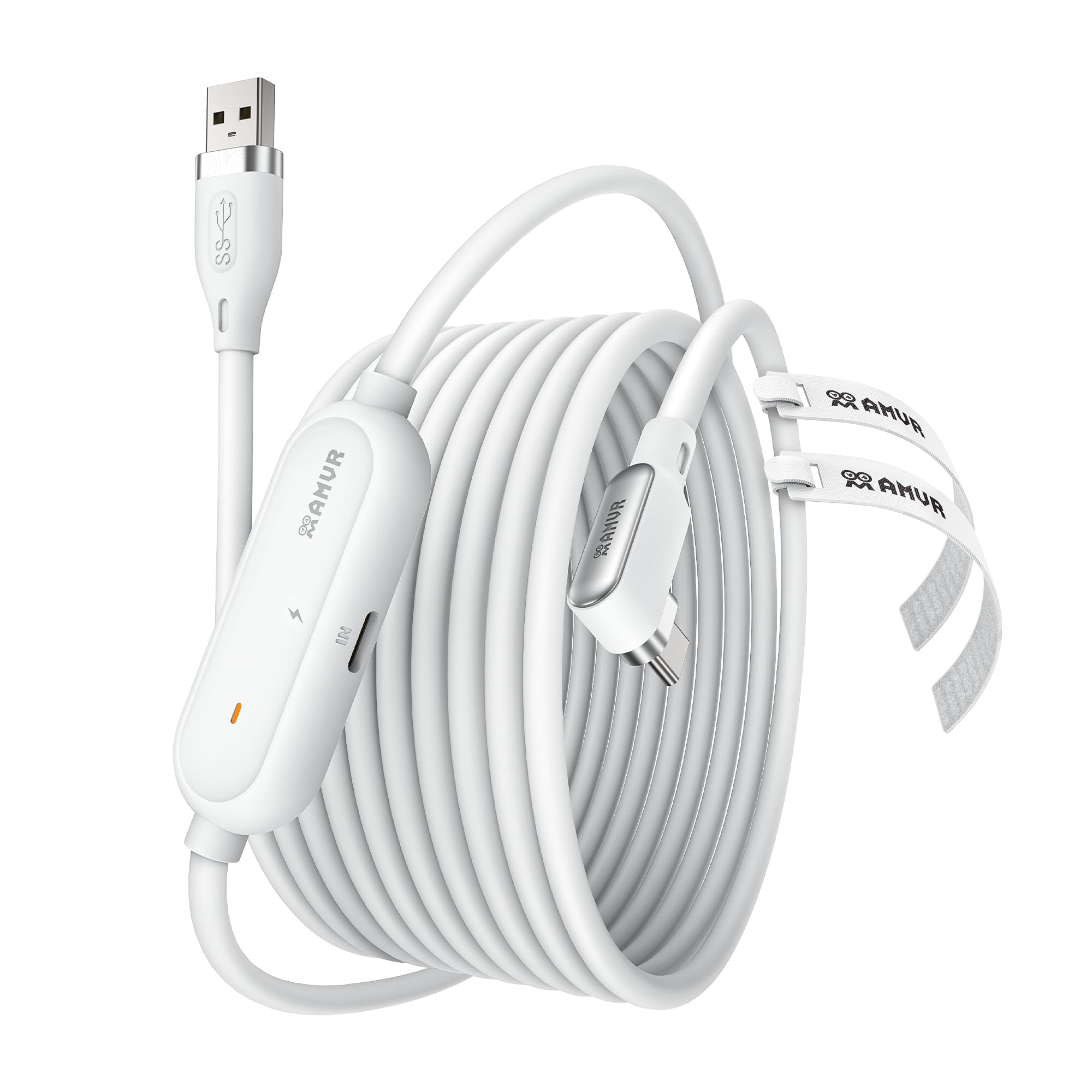 AMVR 16FT(5M) Link Cable with Charging Compatible with Meta Quest 3/3S/Pico 4 Ac