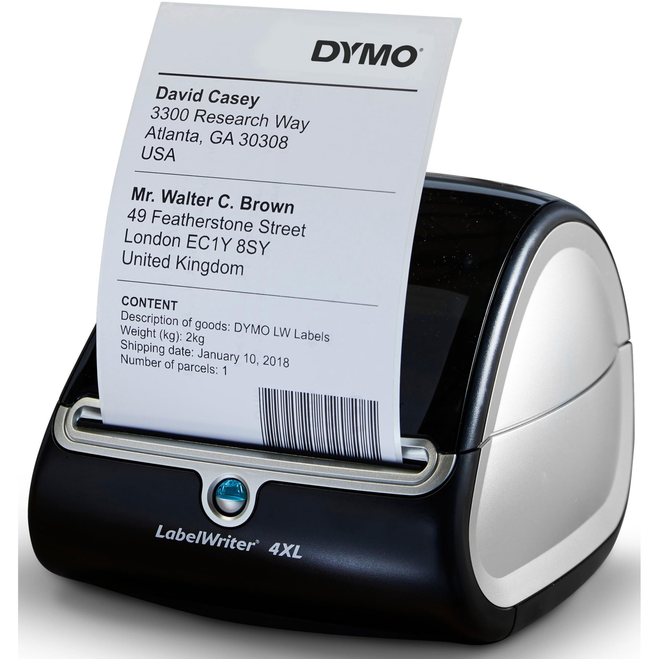 DYMO LabelWriter 4XL Desktop Direct Thermal Printer - Monochrome - Label Print -
