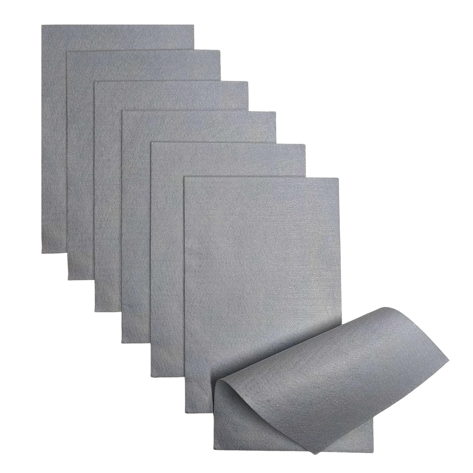 Jtnohx Soft Felt Sheets Color Felt Fabric for Sewing Grey 7Pcs 8"x12" 1mm | Fabr