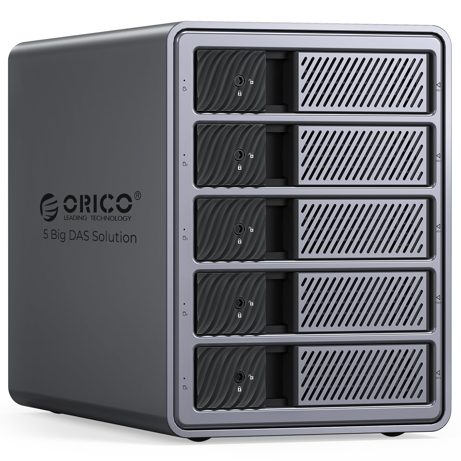 ORICO Aluminum Enclosure for 5 Hard Drives, USB 3.0 Docking Station for 3.5 Inch