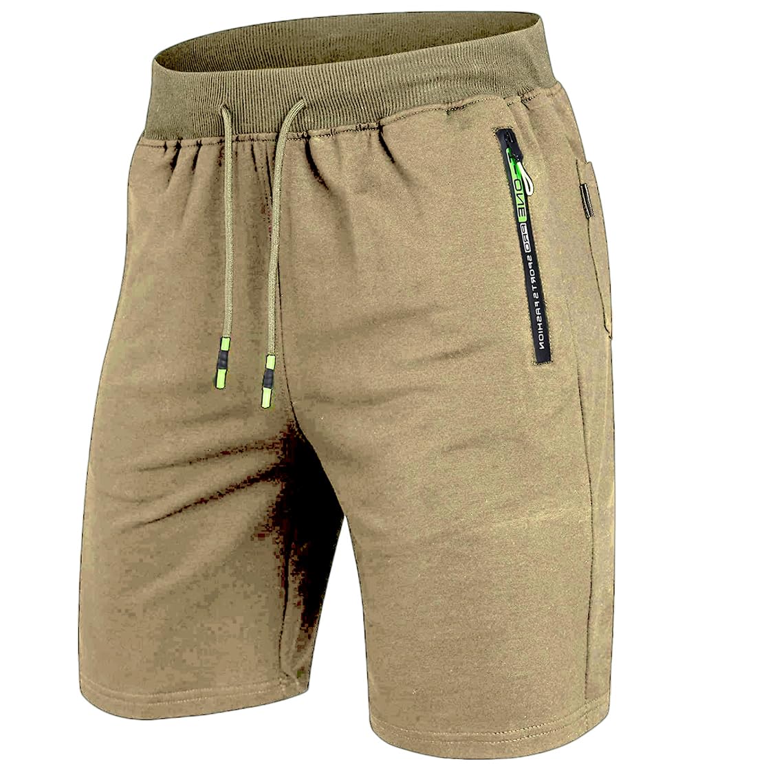 ZOXOZ Shorts for Men Sport with Zipper Cotton Shorts