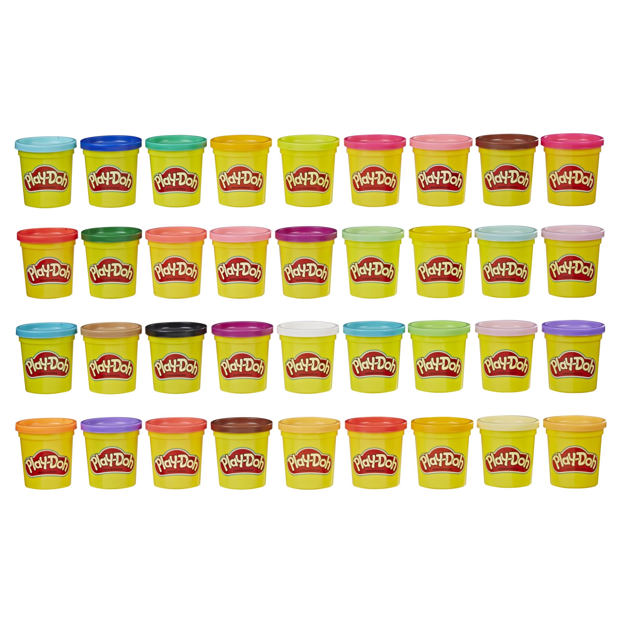 Play-Doh Modeling Compound 36-Pack Case of Colors, Non-Toxic, 3 Oz Cans of Assor