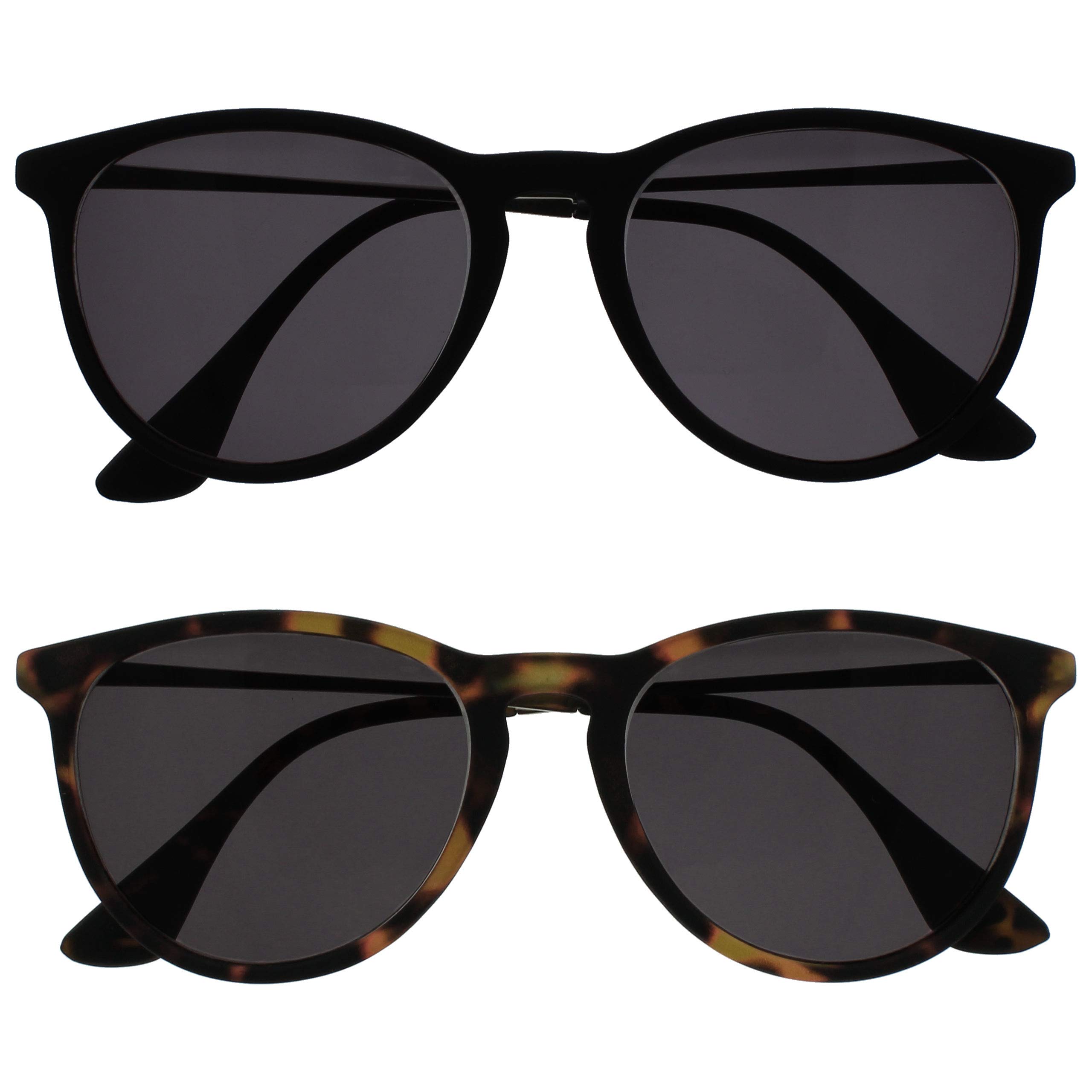 OPULIZE Jet Big Front Rubberized Black Brown Tortoise Men Women Readers Sun UV40