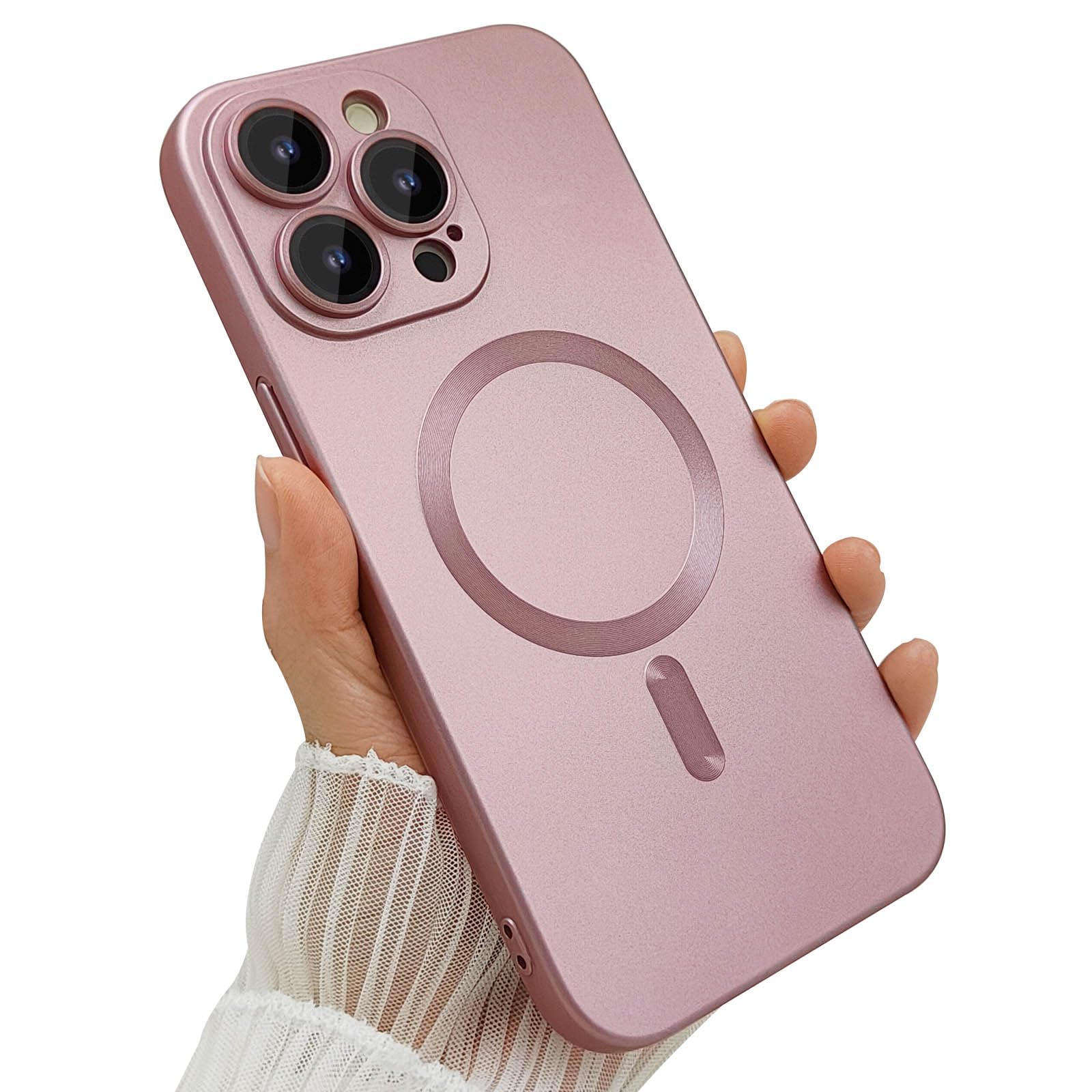 ankofave Magnetic case for iPhone 14 Pro Phone Case for Women, Matte Luxury Soft