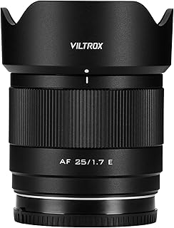 VILTROX 25mm F1.7 E, AF 25mm f/1.7 E Lens for Sony E, APS-C Prime Lens | AF 25/1.7 Air E for Sony e-mount a7siii a7iii a7iv a7Riv a6400 a6500 a6600 ZV-E10