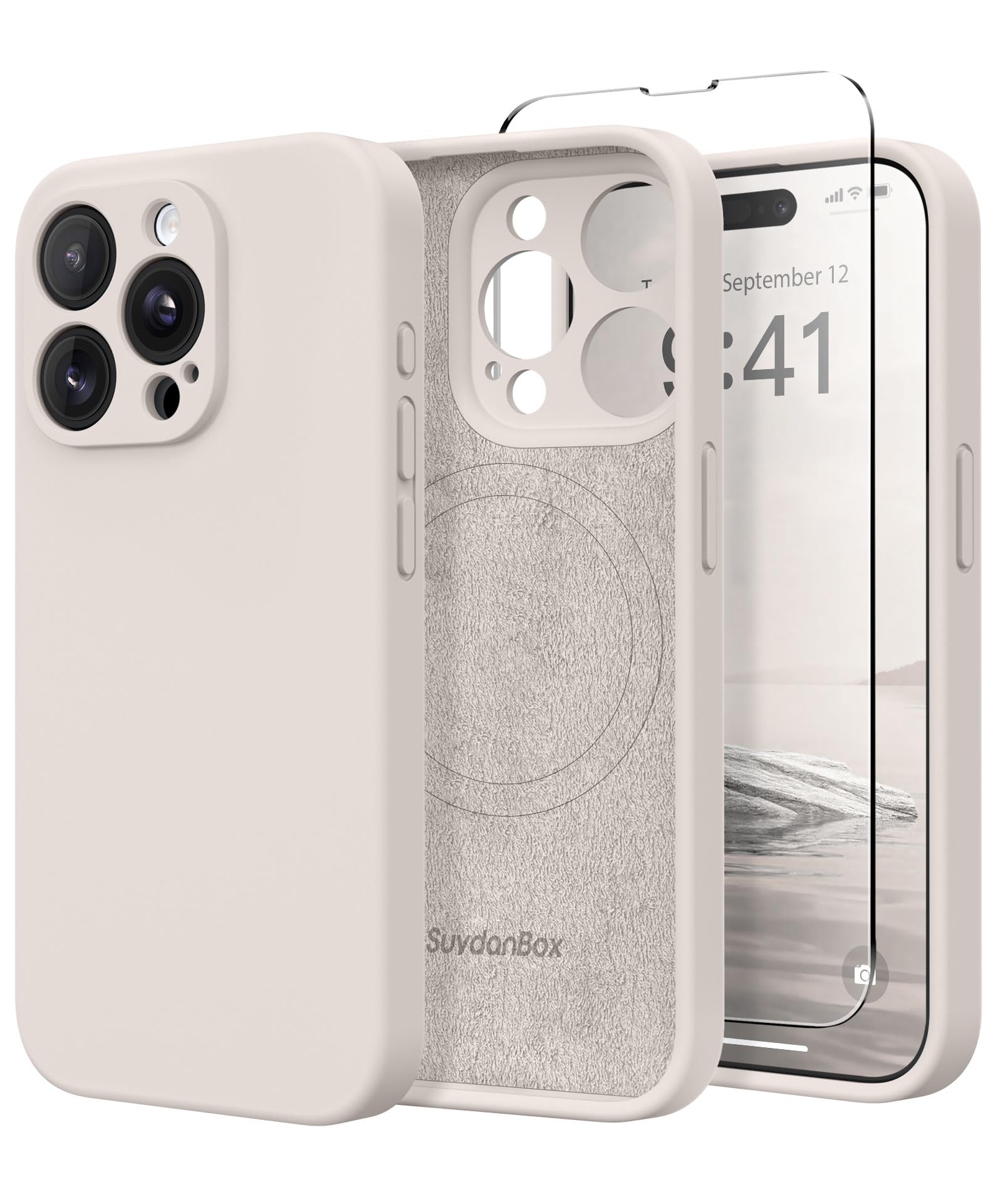 SuydanBox Magnetic Case for iPhone 14 Pro Compatible with MagSafe, [Full Camera 
