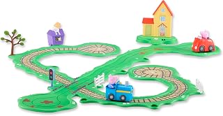 Peppa Pig Whizz Around Peppa’s Runabout Town Set, Motorised Vehicles, Track Toys, Pre-school Toys