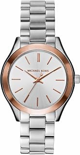 Michael Kors Slim Runway Three-Hand Rose Gold-Tone Stainless Steel Women's Watch (Model: MK3197)
