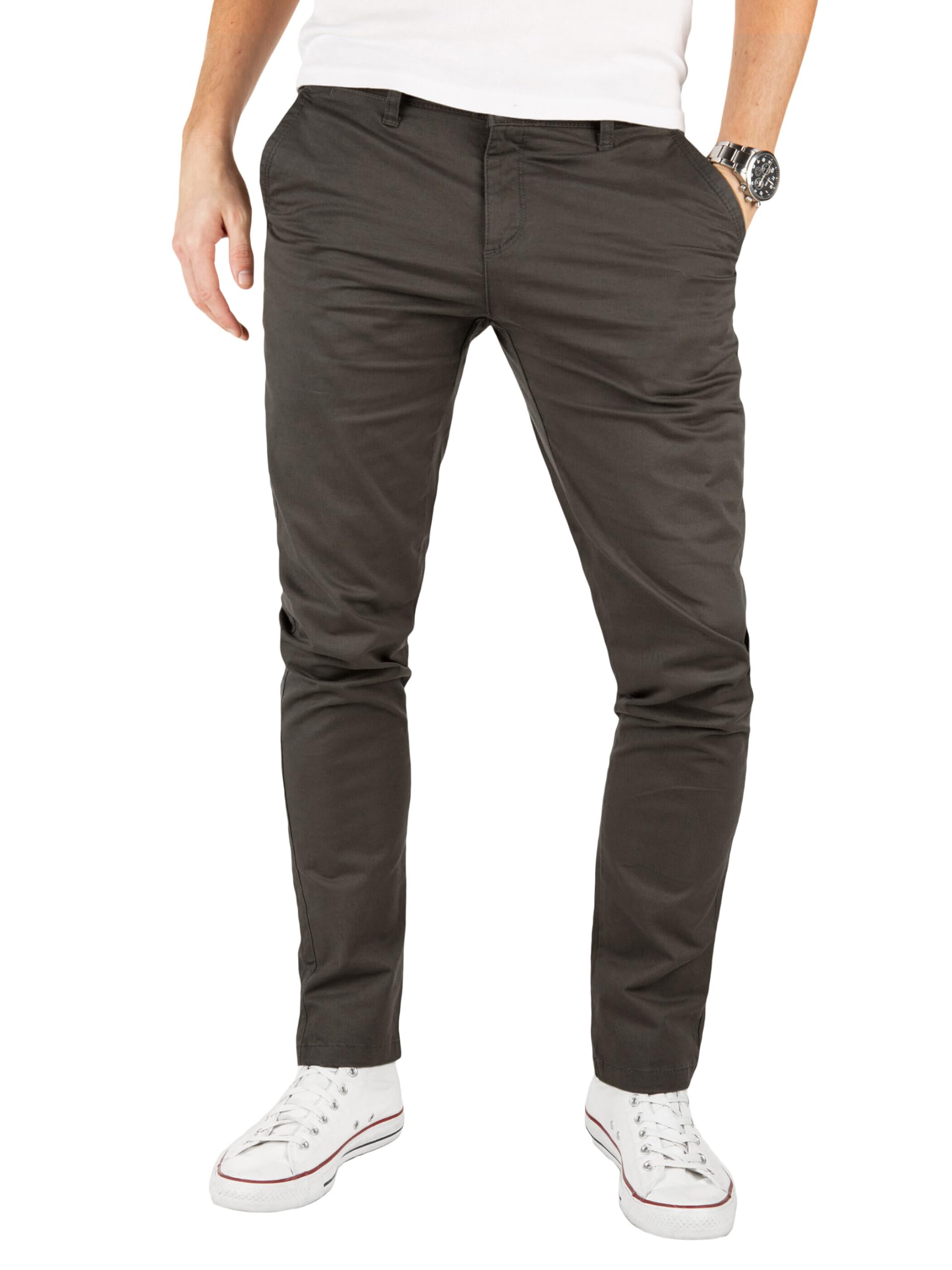YZB Yazubi Men's Tech Chino Trouser – Slim Fit, Model: Kyle, Chino Trousers Jean