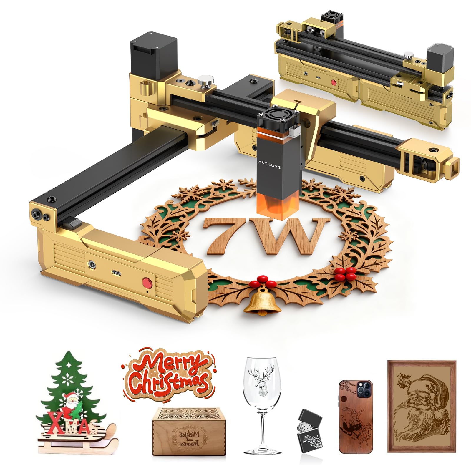 Artilume Laser Engraver 7000mW Laser Engraving Machine | 200x150mm Work Area Com