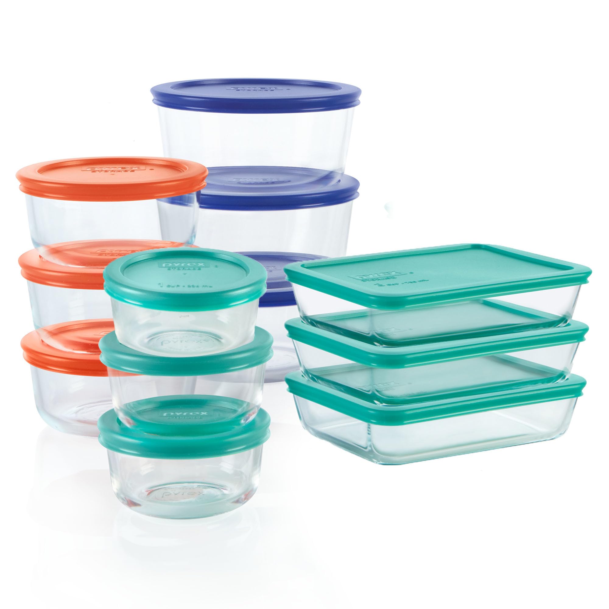 Pyrex Simply Store (12-Pack) Glass Food Storage Containers Set | Meal prep conta