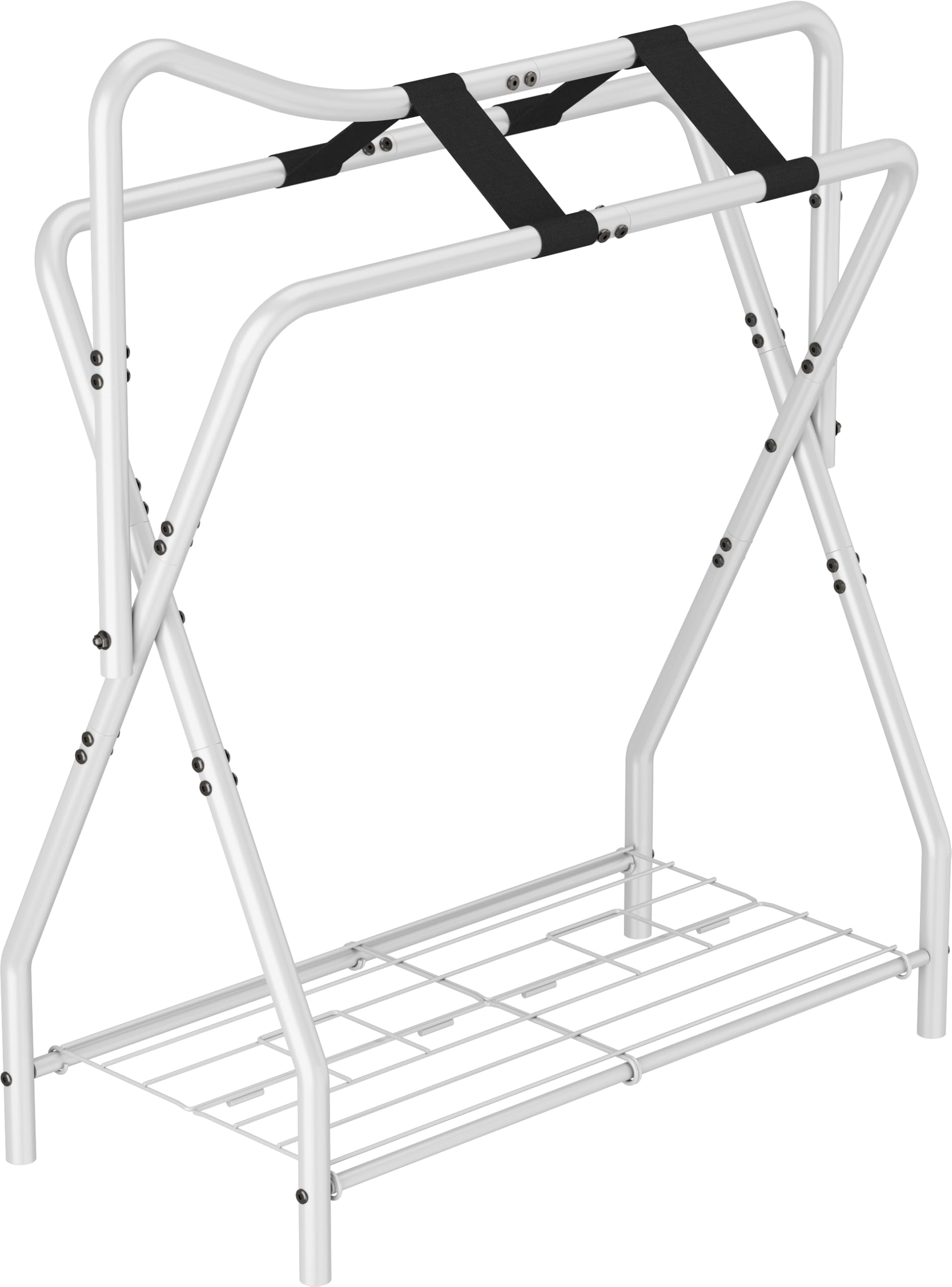 Queension Foldable Saddle Rack for Horse Stable,Horse Saddle Stand with Bottom S