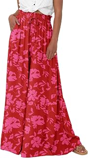 BTFBM Wide Leg Flowy Palazzo Pants for Women