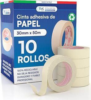 DNK TRADE 10 x Masking Tape for Painting and Masking 30 mm x 164 ft