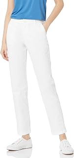 Amazon Essentials Women's Slim Fit Straight Leg Stretch Twill Chino Pant