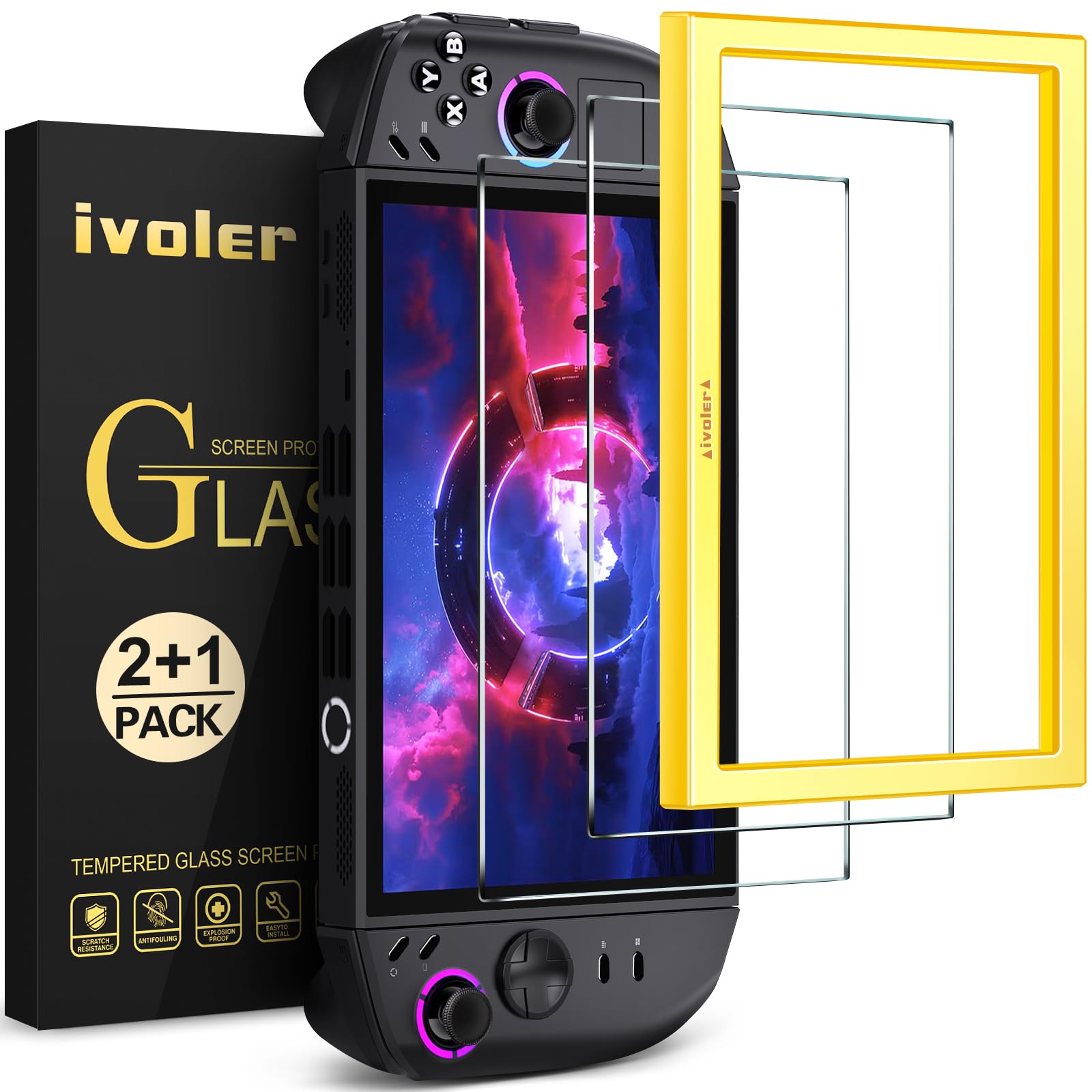 ivoler HD Clear Screen Protector for Lenovo Legion Go Gen 2 2-Pack | with [Easy 