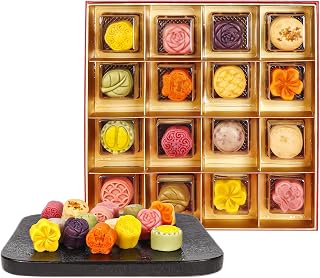 SUNGIVEN Mooncake Assorted 16 Kind of Flavors 448g Mid-Autumn Festival Gifts Snacks Cakes Dessert