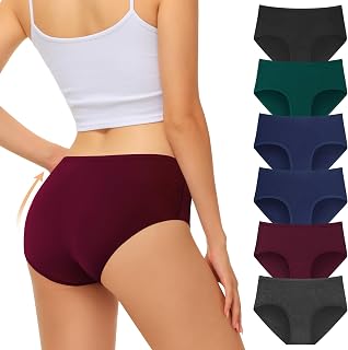 FALARY Underwear Women Full Coverage Knickers for Women 6 Pack