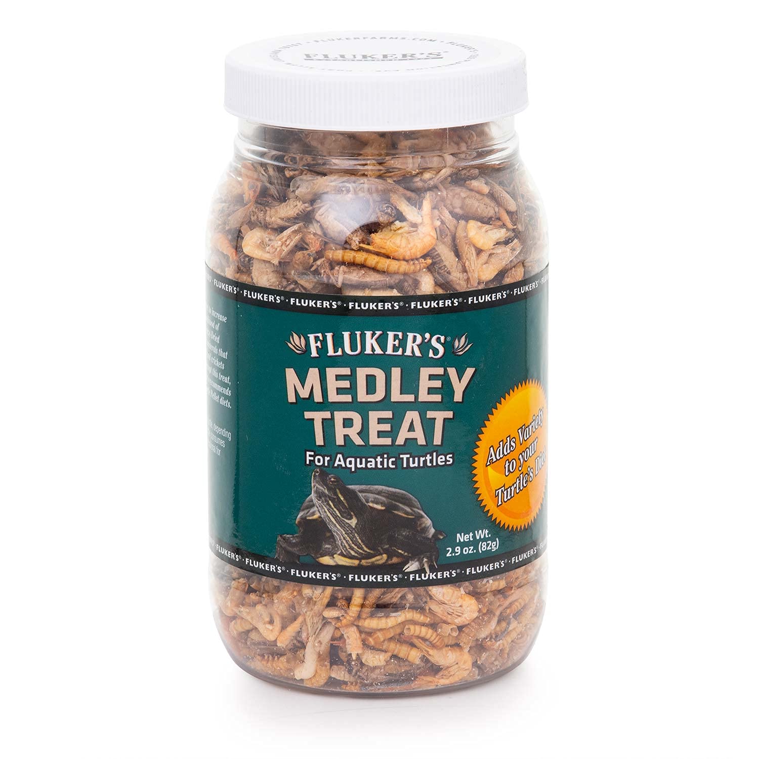 Fluker's Aquatic Turtle Food, Vitamin, Enriched Medley Treats of Freeze, Dried R