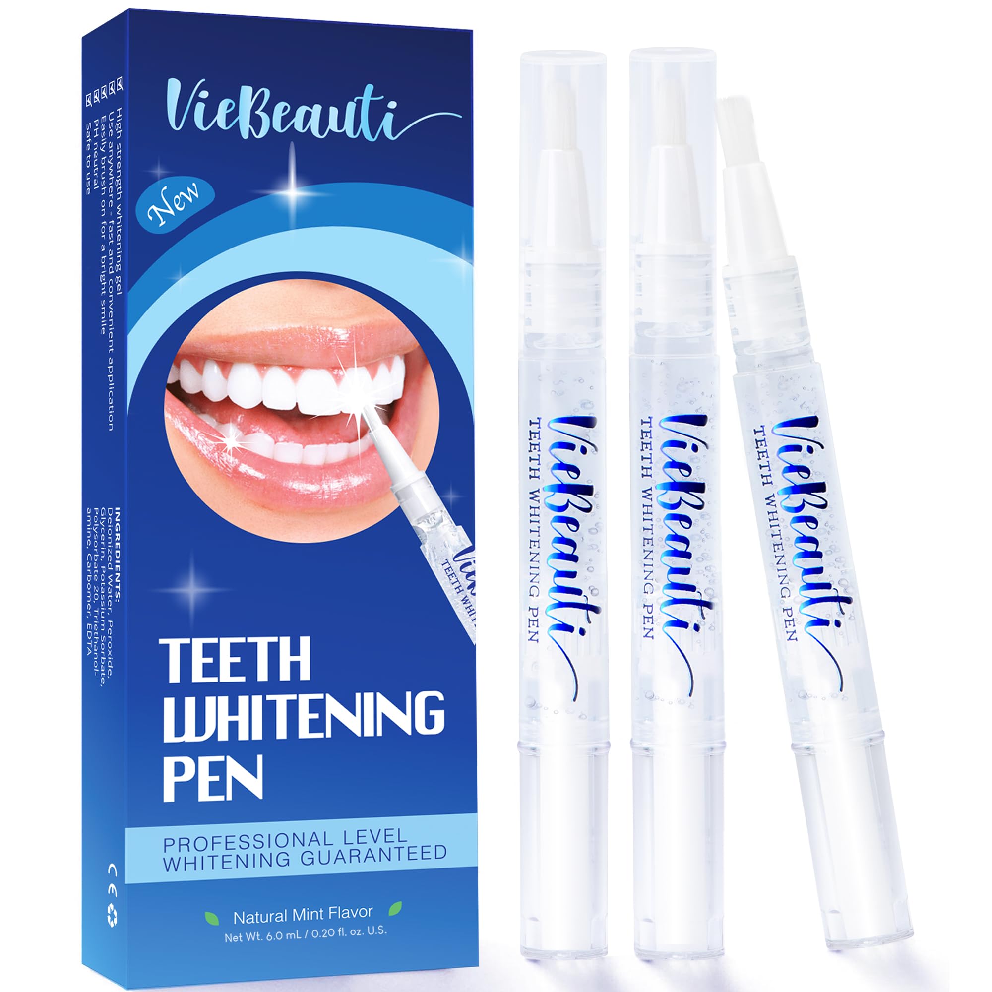 VieBeauti Teeth Whitening Pen Gel: 30+ Uses - Teeth whitening Gel with Professio