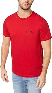 Nautica Men's Plain Crew Neck Short Sleeve T-Shirt (Pack of 1)