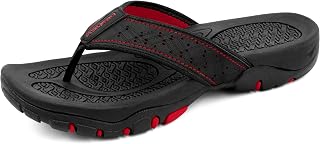 ChayChax Flip Flops Men's Beach and Pool Shoes Non-Slip Sports Sandals Slippers Sea Slippers Rubber Sole for Arch Support