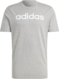 Adidas Essentials Single Jersey Linear Embroidered Logo Tee Men's T-Shirt