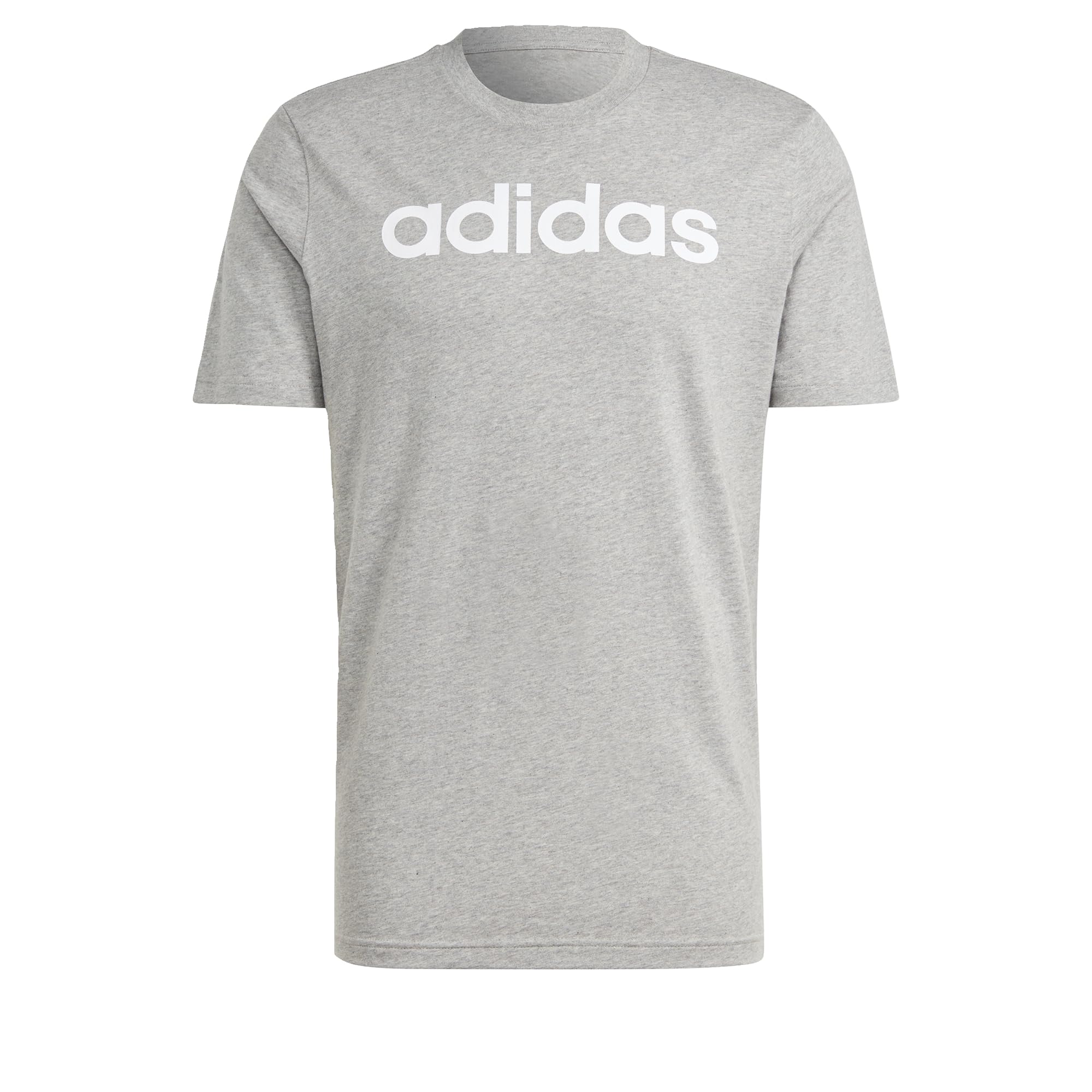 Adidas Essentials Single Jersey Linear Embroidered Logo Tee Men's T-Shirt