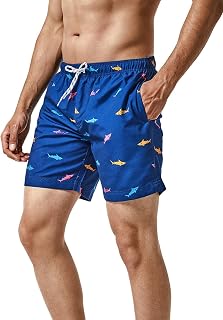 maamgic Men's Swim Shorts Beach Shorts Swim Trunks Quick Dry for Holidays