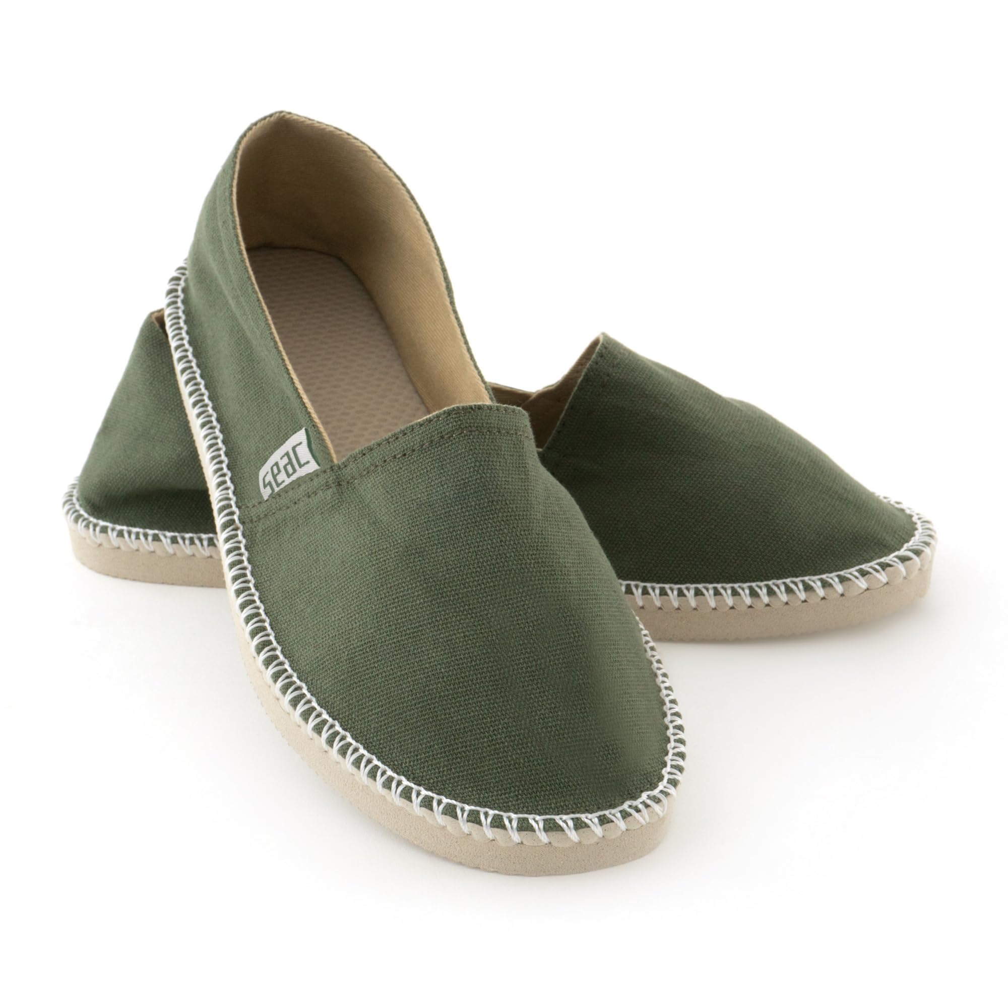 SEAC Malaga Espadrilles for Women and Men in Canvas and Classic Exposed Seams, N