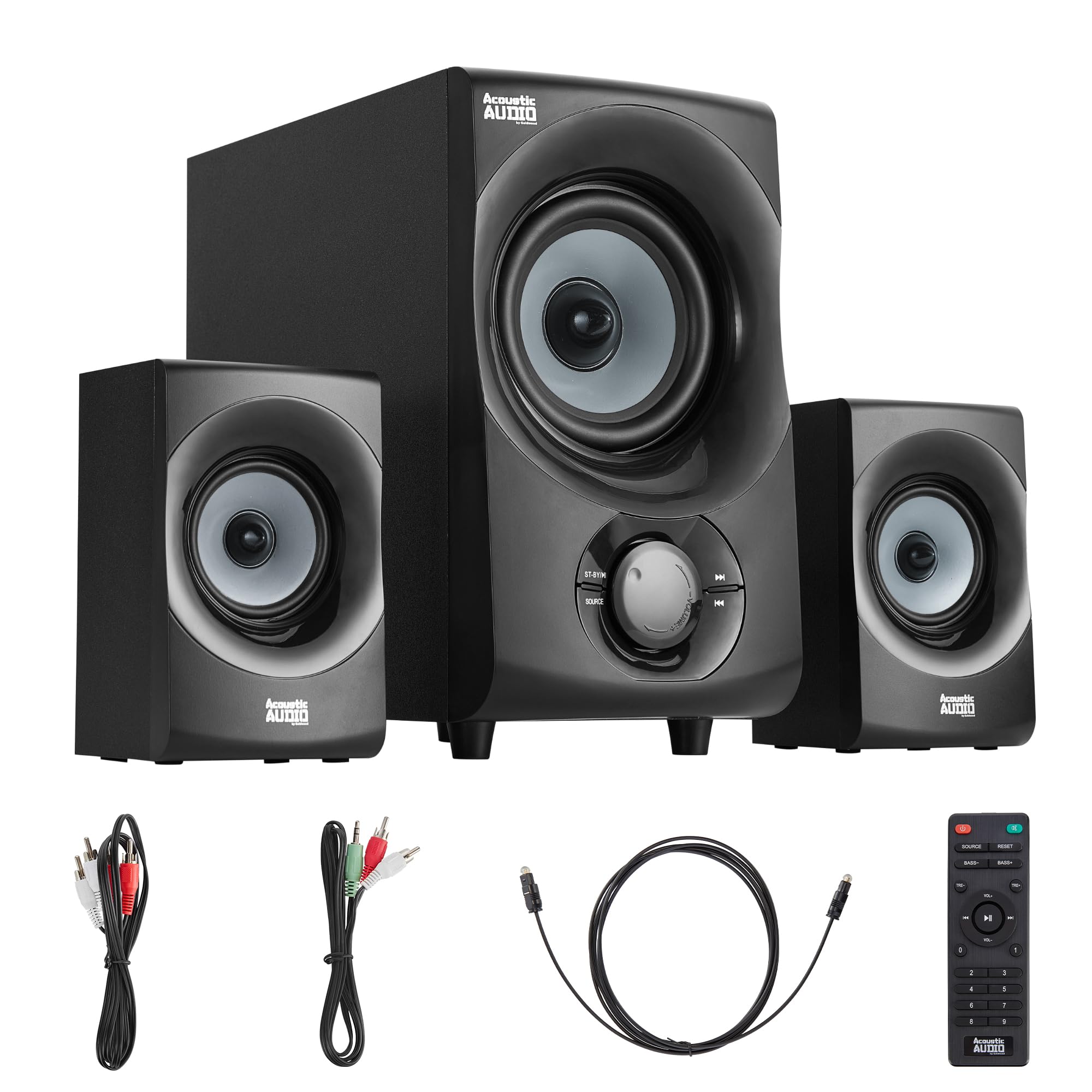Acoustic Audio by Goldwood Bluetooth 2.1 Speaker System 2.1-Channel Home Theater