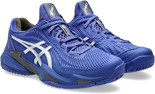 ASICS Resolution 8 Men's Fast Court Tennis Shoe White Blue