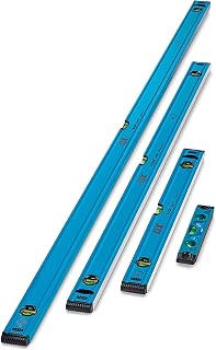 OX 4pc Trade Spirit Level Set - 230mm, 600mm, 1200m and 1800mm | For Building, Tiling & Joinery – 3 Shockproof Vials incl. Plumb, Milled Aluminium Frame, Shock-Proof End Caps