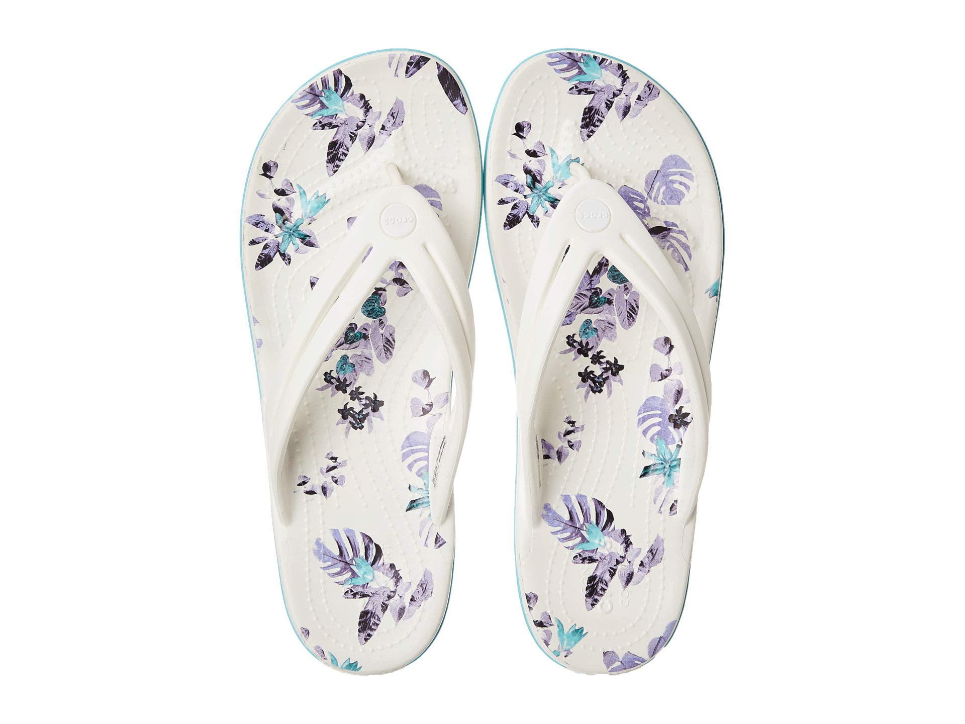 Crocs Infradito Crocband da donna, bianco tropicale, 40