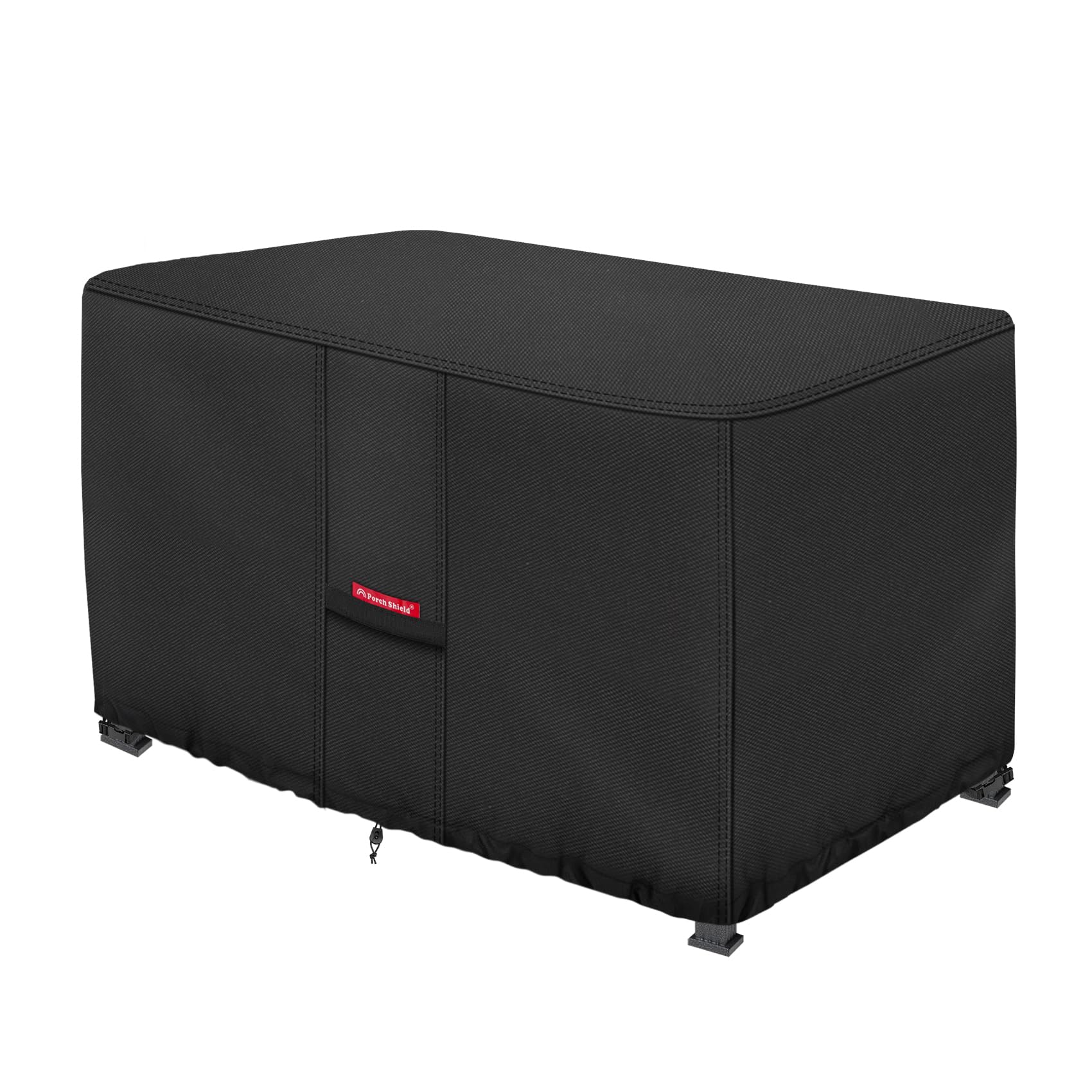Porch Shield 600D Rectangular Fire Pit Table Cover 44 x 26 inch, Black | Waterpr