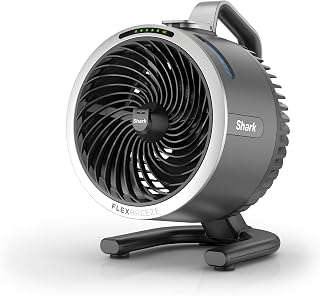 Shark FlexBreeze HydroGo Fan—Ultra-powerful portable fan with indoor + outdoor mist. Corded & cordless, 5 speeds, evaporative misting, Grey, FA052 (Renewed)